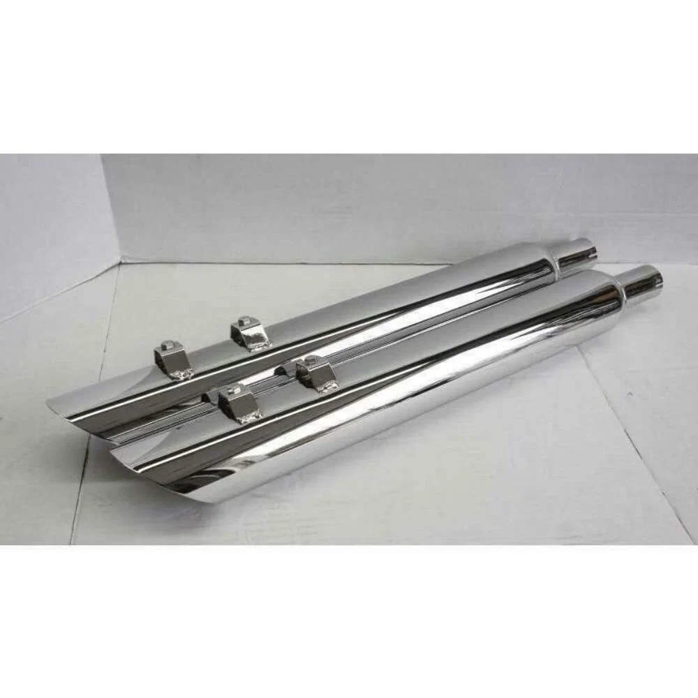 95-16 Harley Davidson Slip on Angle Cut Muffler Chrome Exhaust JAC3120MC